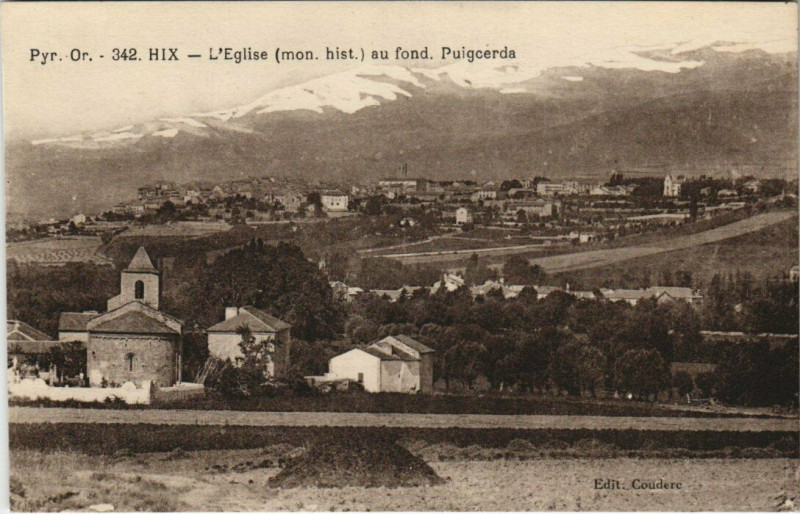 Carte postale ancienne Hix Eglise