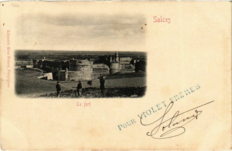 Carte postale ancienne Salces Le Fort