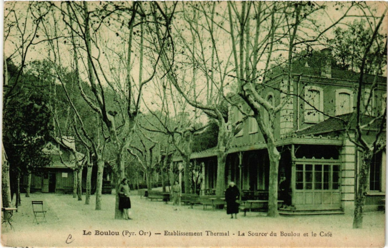 Carte postale ancienne Le Boulou - Etabl. Thermal - La Source du Boulou au Boulou