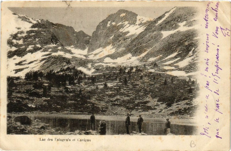 Carte postale ancienne Lac des Estagrois et Carigou
