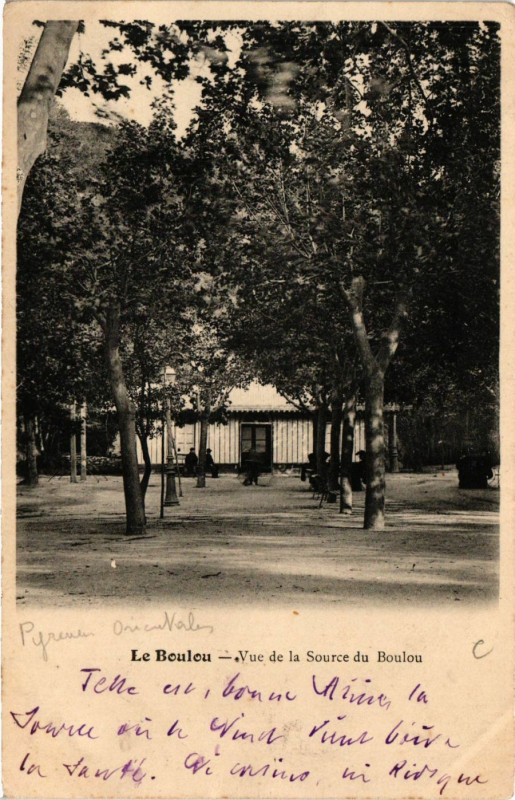 Carte postale ancienne Le Boulou - Vue de la Source du Boulou au Boulou