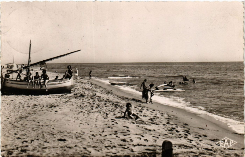 Carte postale ancienne Canet-Plage - La Plage