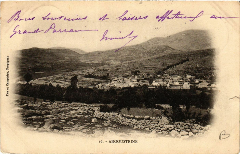 Carte postale ancienne Angoustrine