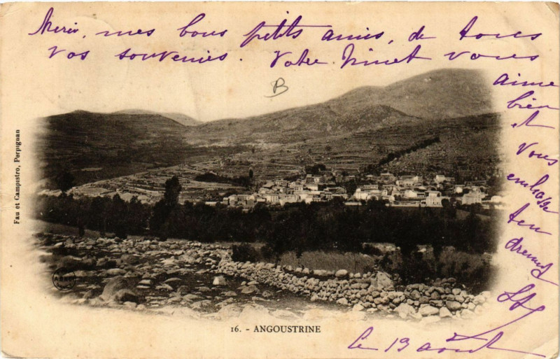 Carte postale ancienne Angoustrine