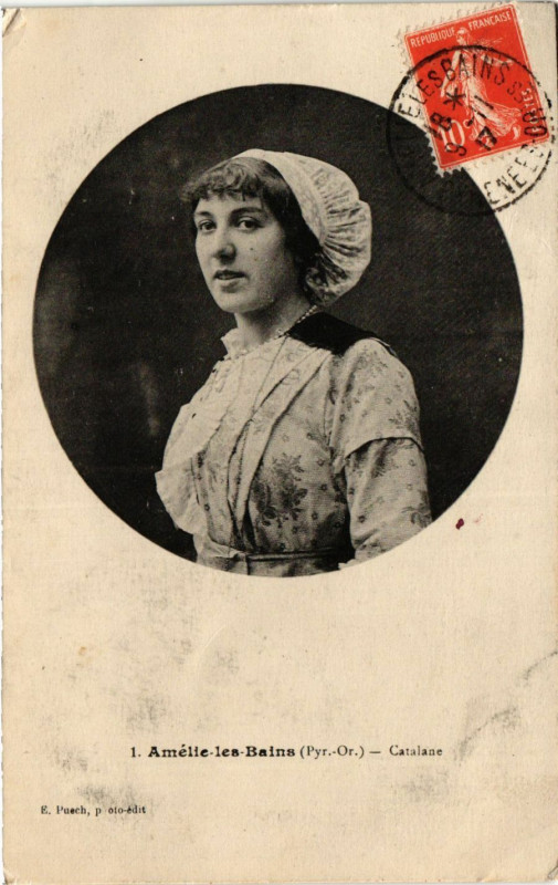 Carte postale ancienne Amelie-les-Bains - Catalane