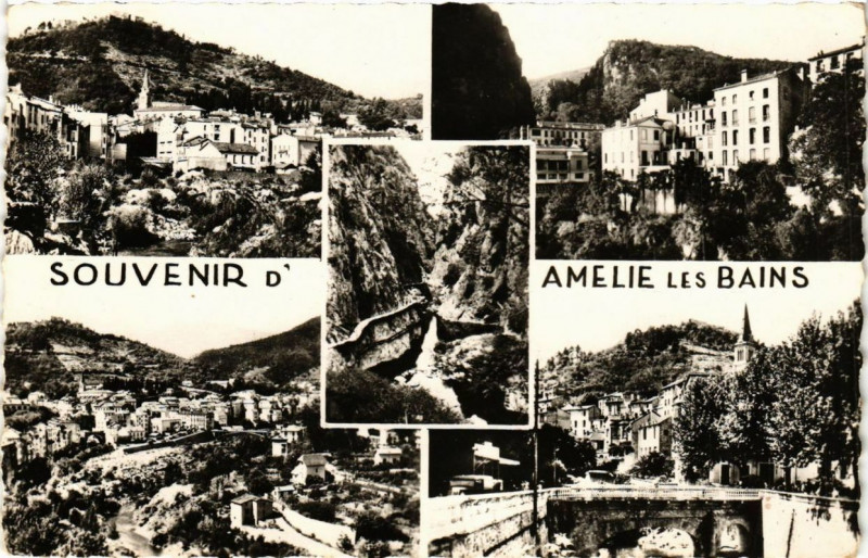 Carte postale ancienne Souvenir d'Amelie-les-Bains