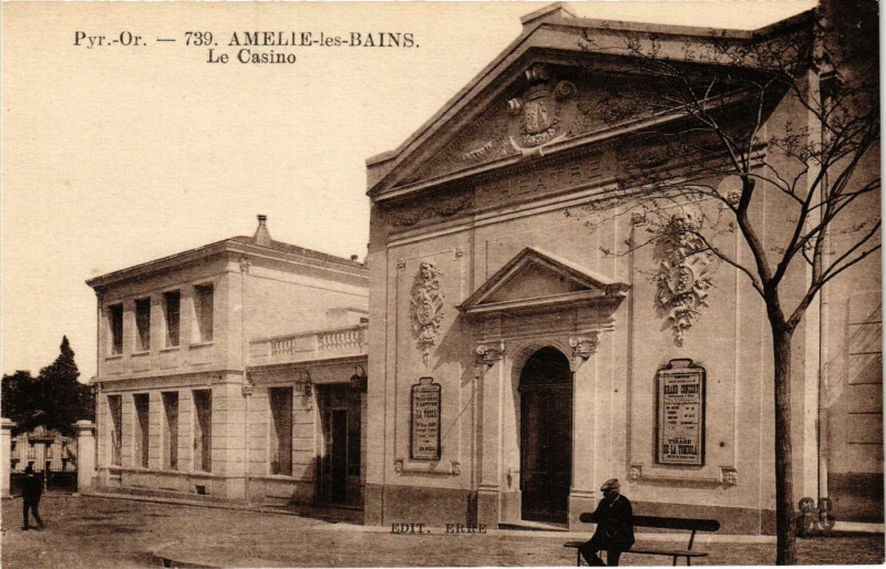 Carte postale ancienne Amelie-les-Bains - Le Casino