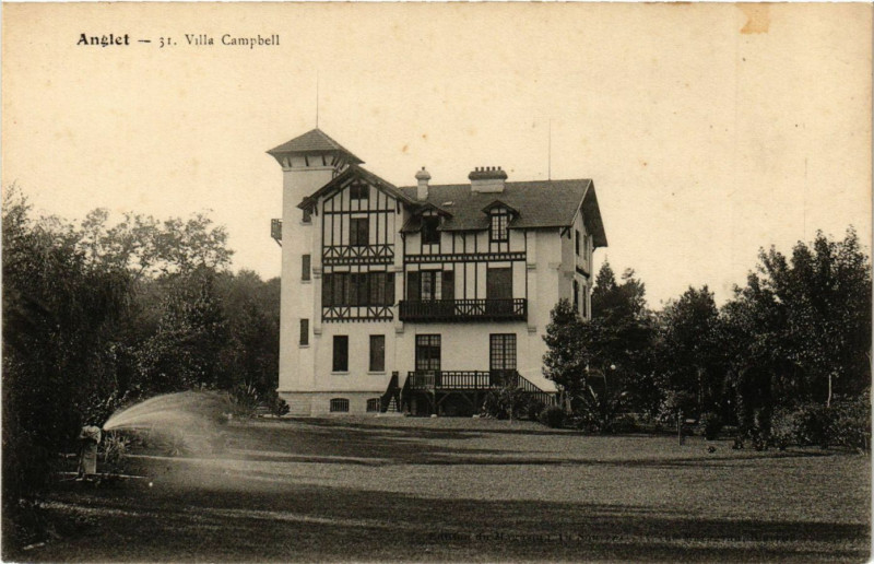 Carte postale ancienne Angiet - Villa Campbell