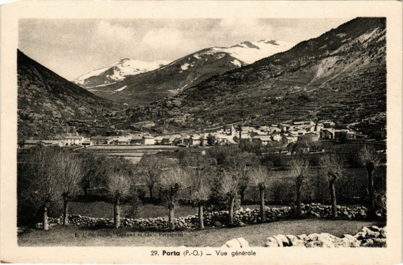 Carte postale ancienne Porte (P.-O.) - Vue générale