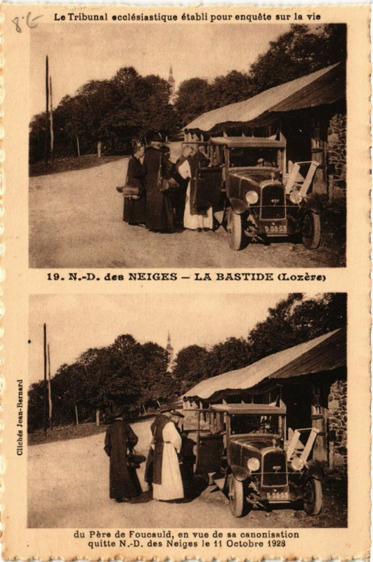 Carte postale ancienne La Bastide - N.-D. des Neiges - Scenes with Auto