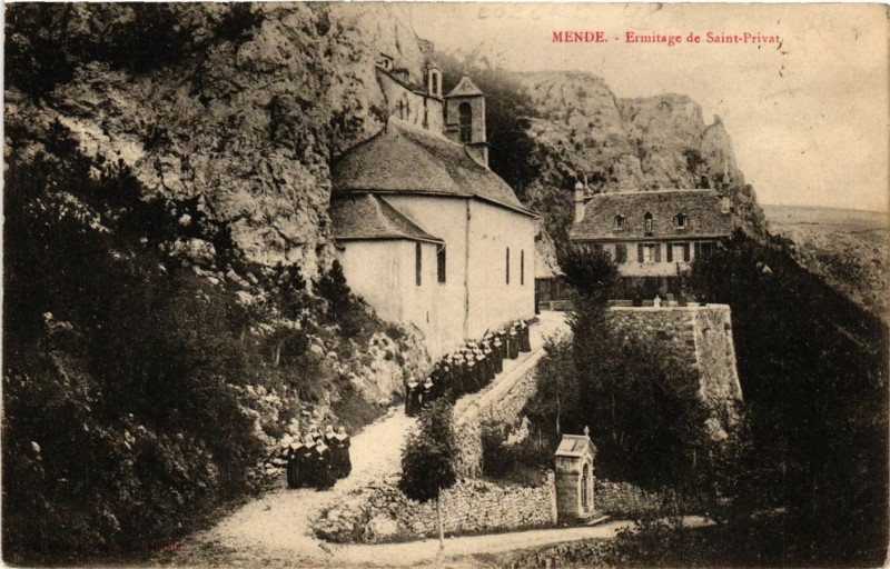 Carte postale ancienne Mende - Ermitage de Saint-Privat à Mende