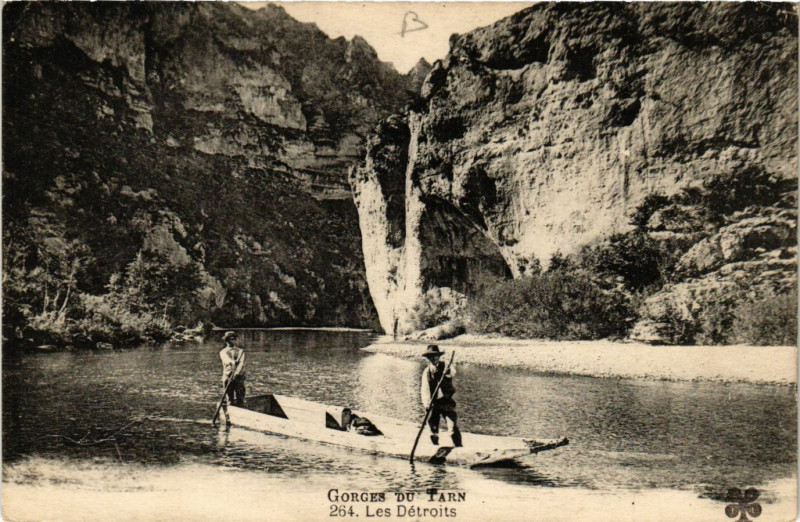 Carte postale ancienne Les Détroits - Gorges du Tarn