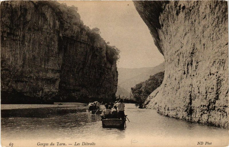 Carte postale ancienne Les Détroits - Gorges du Tarn
