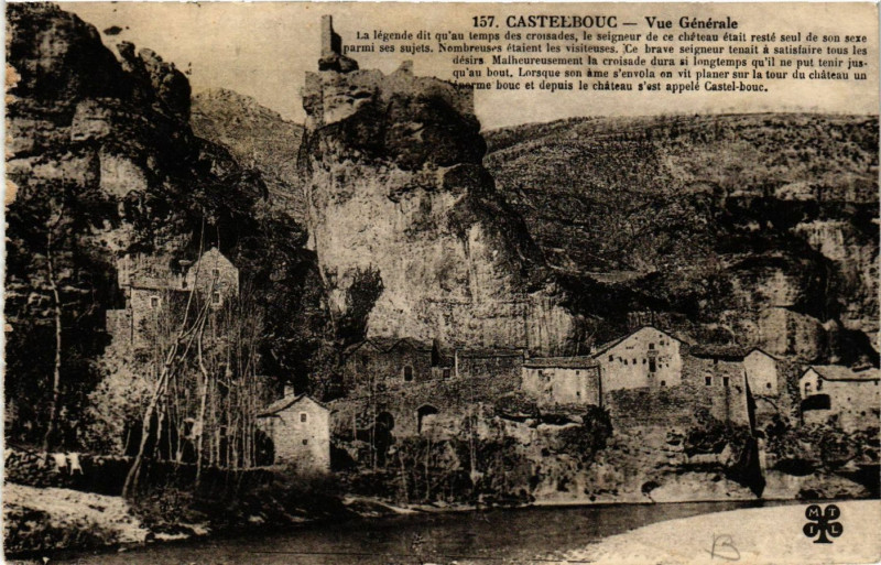 Carte postale ancienne Castelbouc - Vue générale