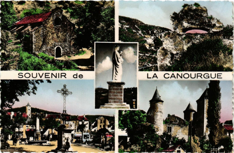 Carte postale ancienne La Canourgue - Scenes à La Canourgue