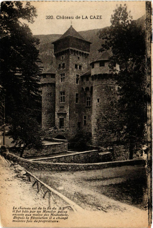 Carte postale ancienne Chateau de la Caze