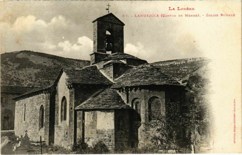Carte postale ancienne La Lozere - Lanuejols à Lanuéjols