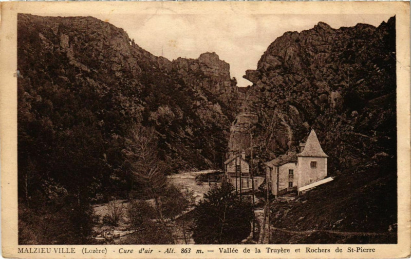 Carte postale ancienne Malzieu-Ville - Cue d'air