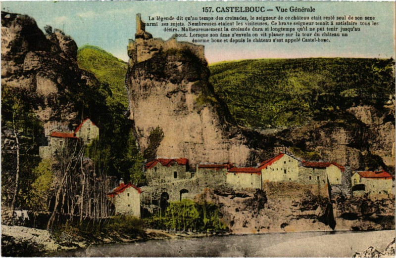 Carte postale ancienne Castelbouc - Vue générale