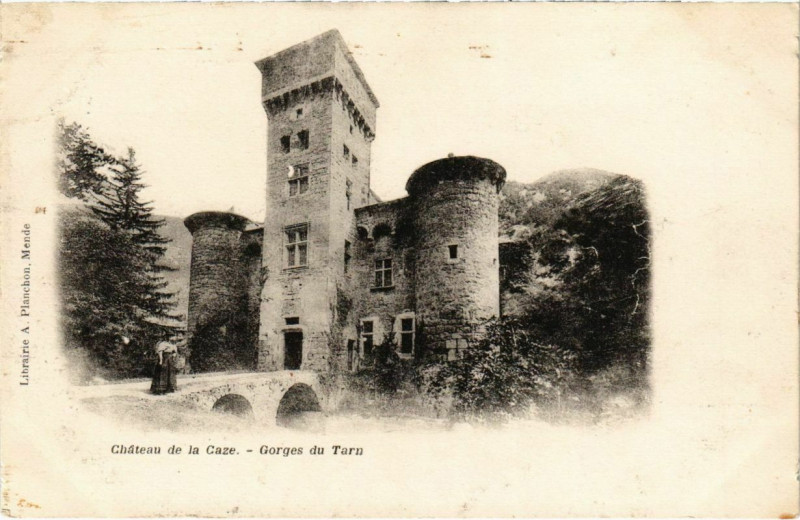 Carte postale ancienne Chateau de la Gaze - Gorges du Tarn