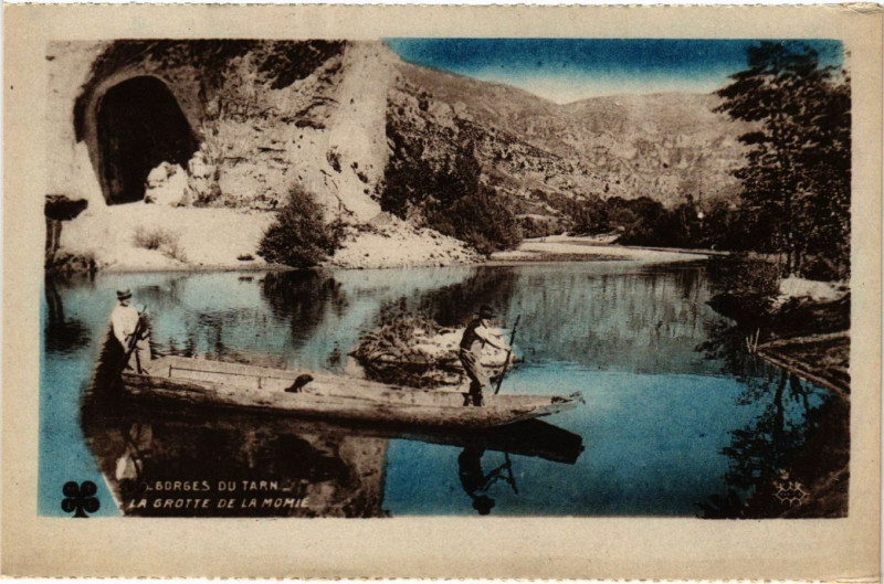 Carte postale ancienne Gorges du Tarn - La Grotte de la Momie