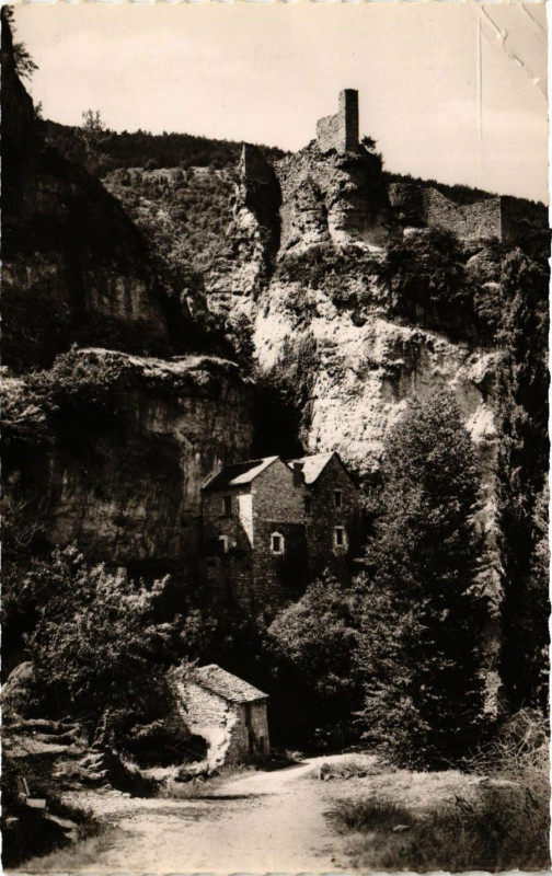Carte postale ancienne Le LONGUEdoc - Gorges du Tarn - Castelbouc