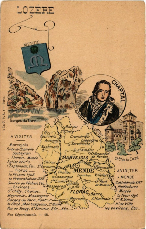 Carte postale ancienne Lozere