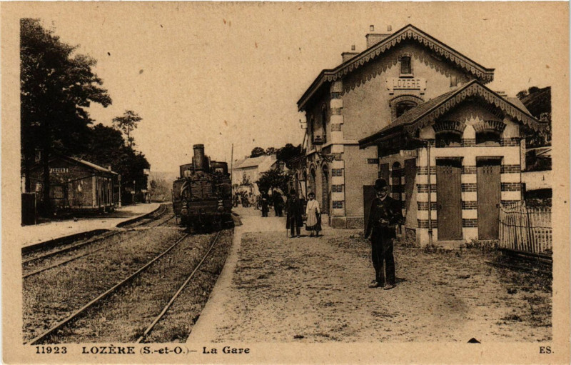 Carte postale ancienne Lozere (S.-et-O.) - La Gare