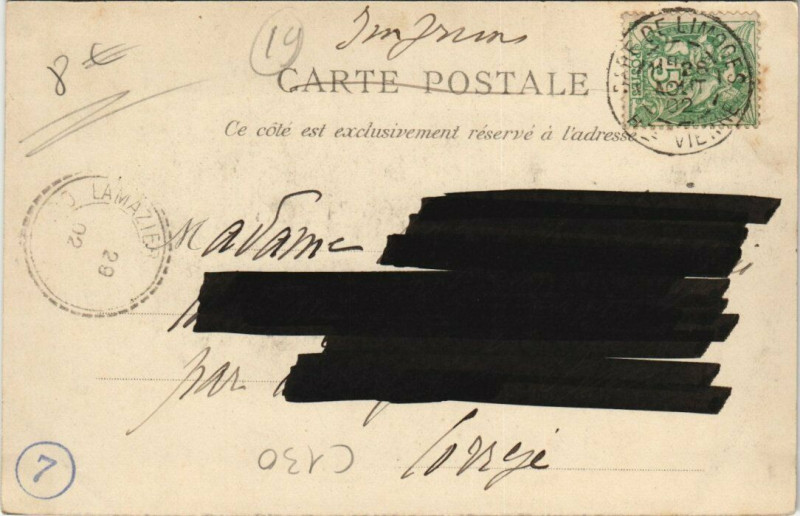 Carte postale ancienne Uzerche vue générale à Uzerche