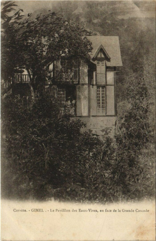 Carte postale ancienne Gimel Pavillon des Eaux-Vives