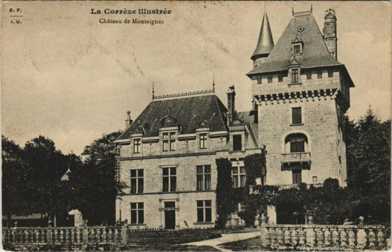 Carte postale ancienne Chateau de Montaignac