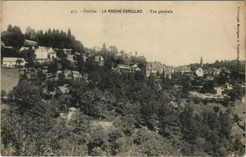 Carte postale ancienne La Roche Canillac vue générale à La Roche-Canillac