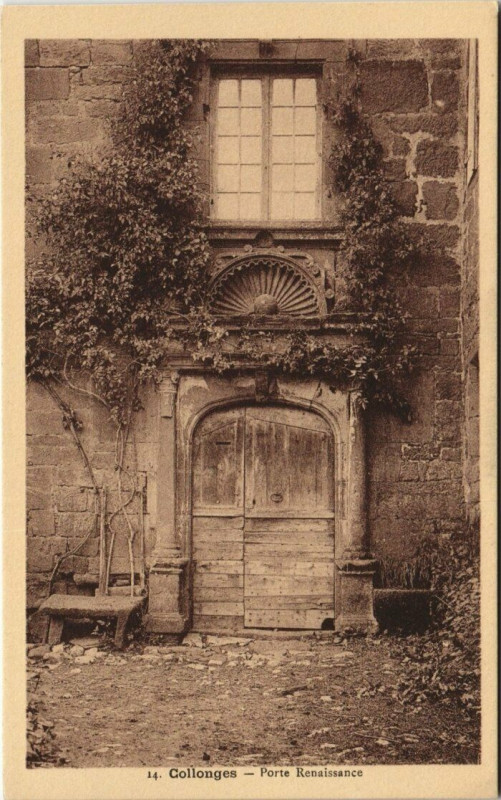 Carte postale ancienne Collonges Porte Renaissance