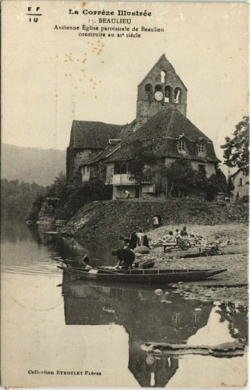 Carte postale ancienne Beaulieu Ancienne Eglise