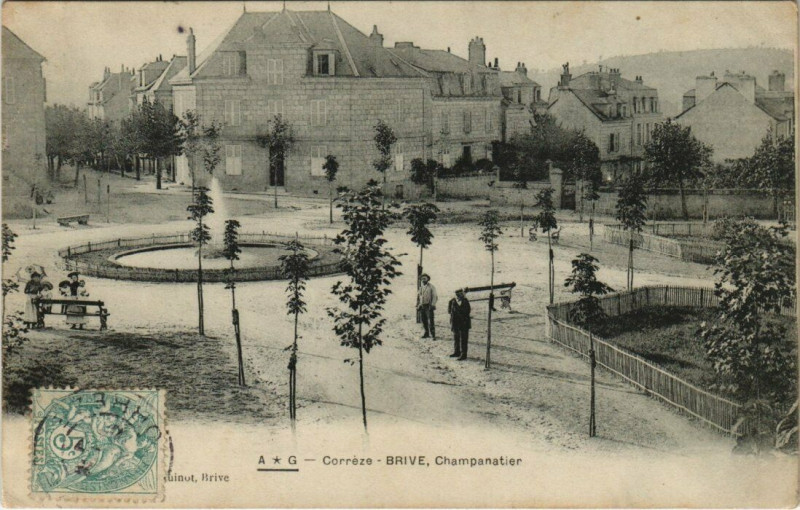 Carte postale ancienne Brive Champanatier