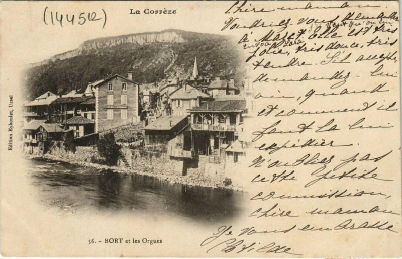 Carte postale ancienne Bort et les Orgues