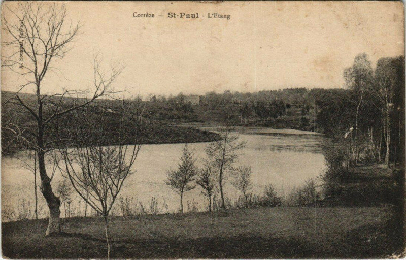 Carte postale ancienne Saint-Paul Etang à Saint-Paul