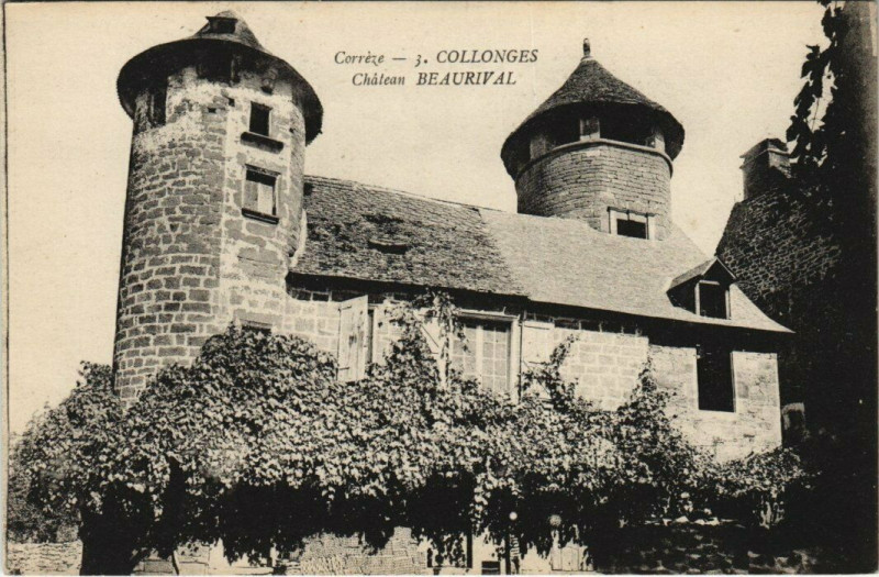 Carte postale ancienne Collonges Chateau Bearival
