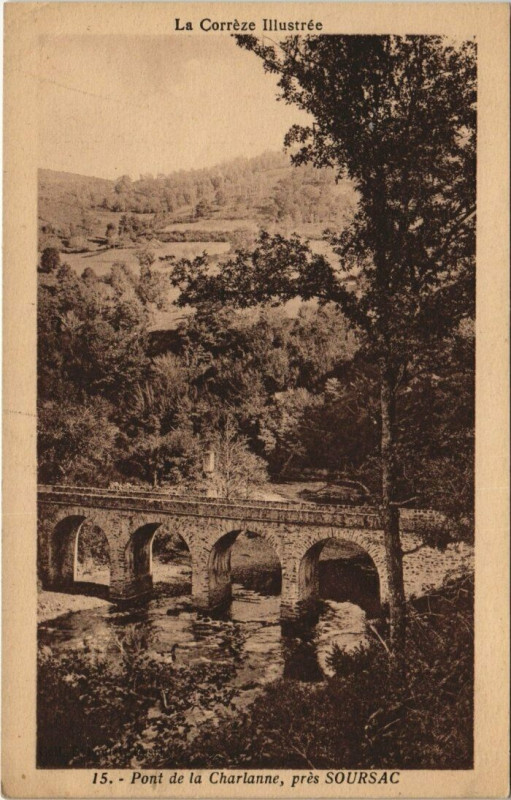 Carte postale ancienne Pont de la Charlanne