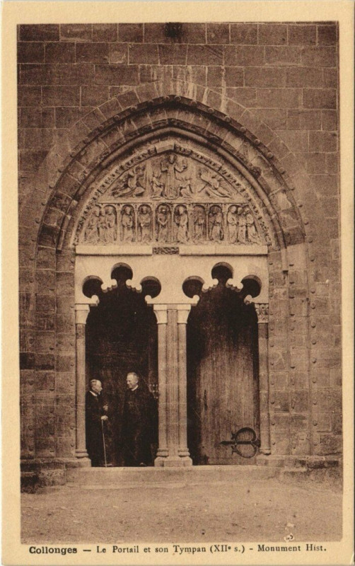 Carte postale ancienne Collonges Portail