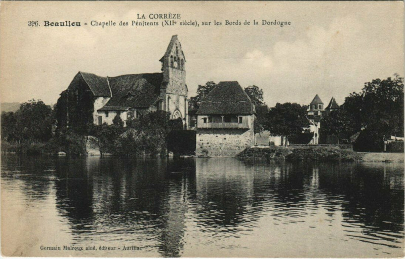 Carte postale ancienne Beaulieu - Chapelle des Pénitents