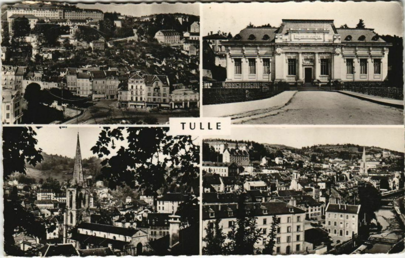 Carte postale ancienne Souvenir de Tulle France à Tulle