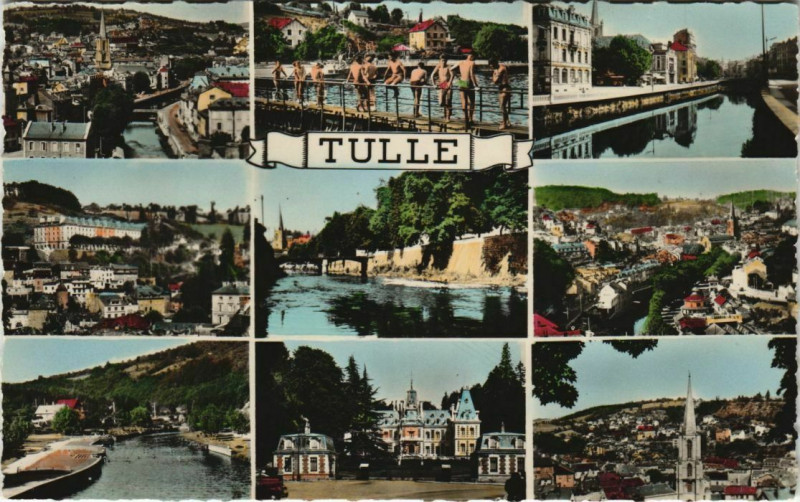 Carte postale ancienne Souvenir de Tulle France à Tulle
