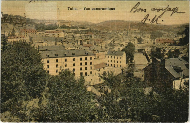 Carte postale ancienne Tulle Vue Panoramique France à Tulle