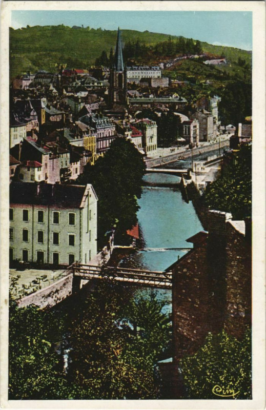 Carte postale ancienne Tulle Vue Generale France à Tulle