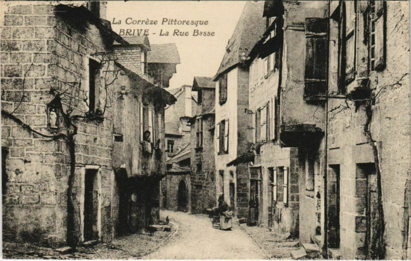 Carte postale ancienne Brive La Rue Basse France