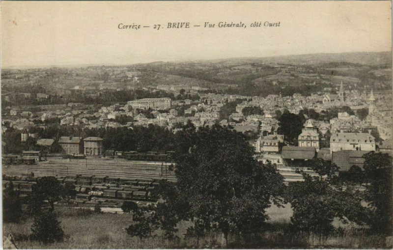 Carte postale ancienne Brive Vue Generale France