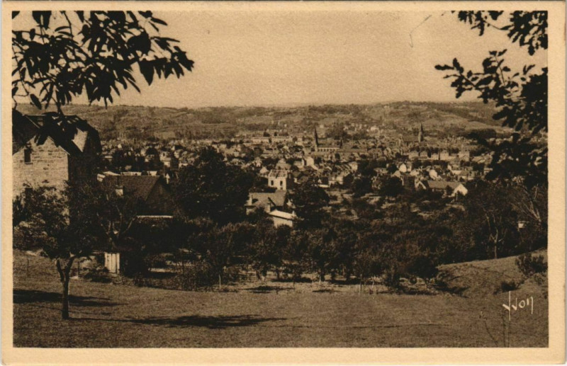Carte postale ancienne Brive Vue Generale France
