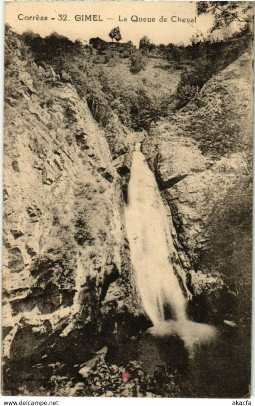 Carte postale ancienne Gimel - La Queue de Cheval  France