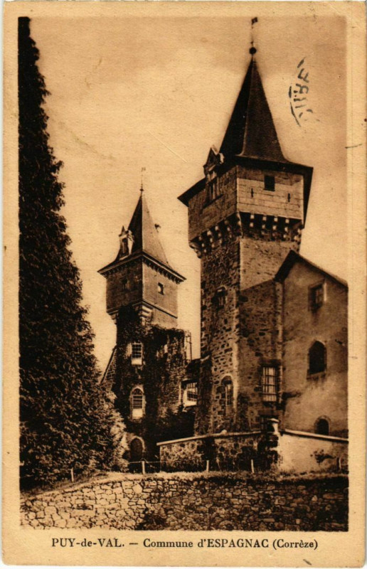 Carte postale ancienne Puy-de-Val - Commune d'Espagnac à Espagnac